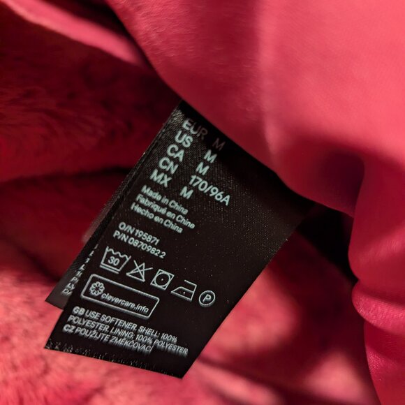 H&M Divided Cerise Pink Faux Fur Coat Size Medium NWOT - Picture 3 of 7